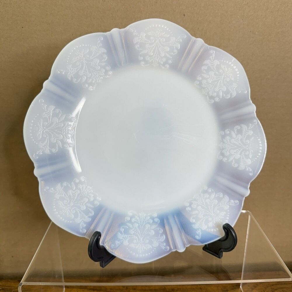 Vintage Macbeth Evans SALAD PLATE American‎ Sweetheart Monax Thin Glass